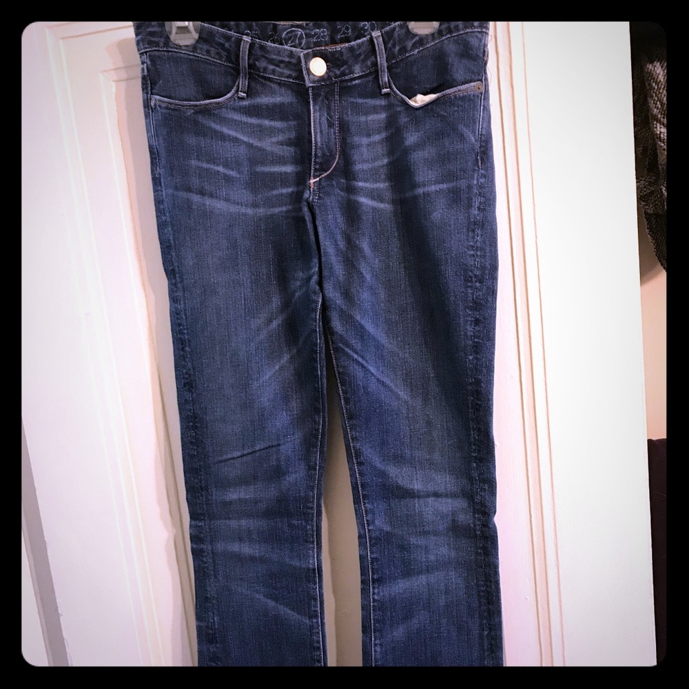 Slightly flared denim